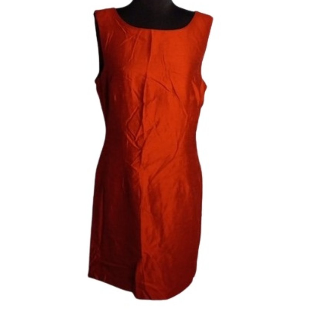 John Roiberts 14P Red Sleevelesss Dress Mini Petite NEW
